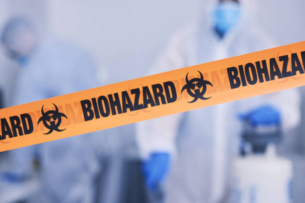 Professional Biohazard Cleanup technician working in Alvord, IA
